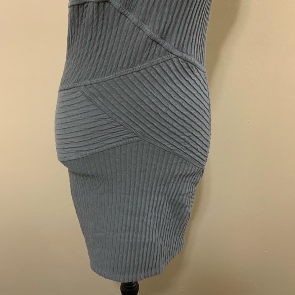 Free People Gray Bandage Bodycon Dress Size Medium - Picture 4 of 8